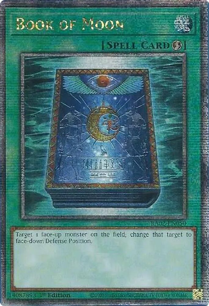 Book of Moon (Quarter Century Secret Rare) (RA02-EN050) - Quarter Century Secret Rare