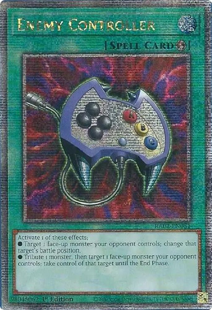 Enemy Controller (Quarter Century Secret Rare) (RA02-EN051) - Quarter Century Secret Rare