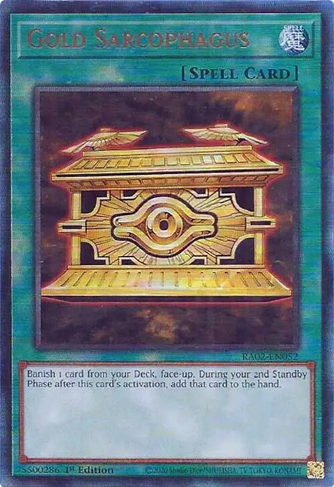Gold Sarcophagus (PUR) (RA02-EN052) - Prismatic Ultimate Rare