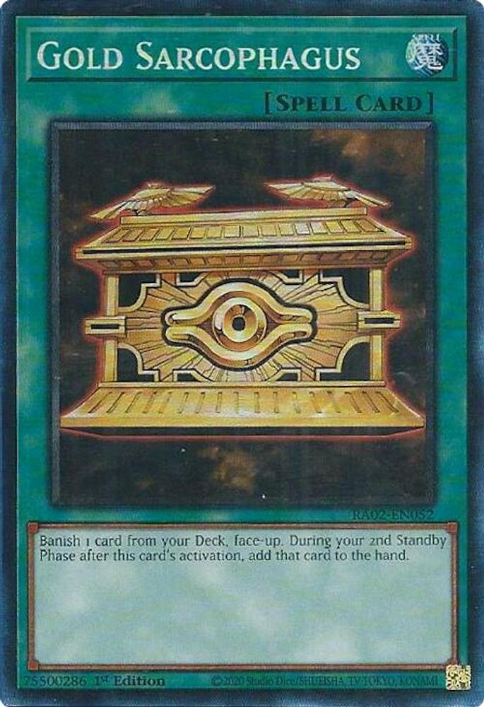 Gold Sarcophagus (PCR) (RA02-EN052) - Prismatic Collector's Rare