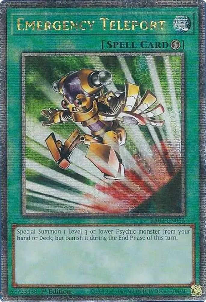 Emergency Teleport (Quarter Century Secret Rare) (RA02-EN053) - Quarter Century Secret Rare