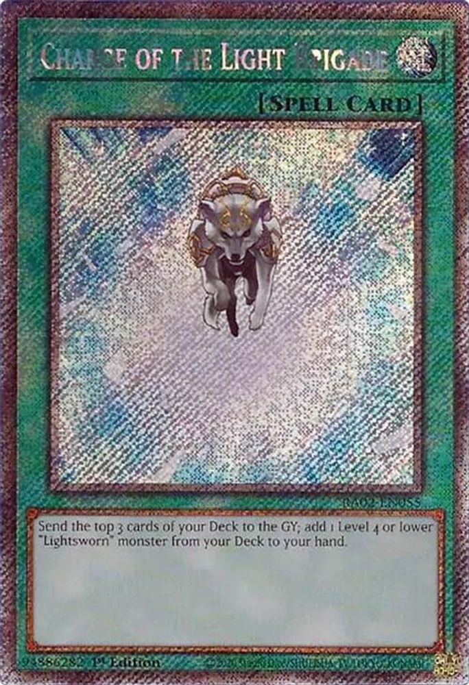 Charge of the Light Brigade (Platinum Secret Rare) (RA02-EN055) - Platinum Secret Rare