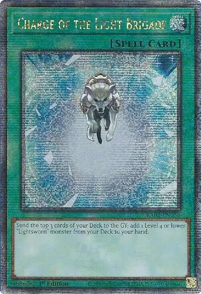 Charge of the Light Brigade (Quarter Century Secret Rare) (RA02-EN055) - Quarter Century Secret Rare