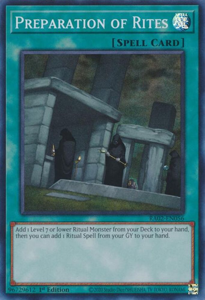 Préparation des Rites [RA02-EN056] Super Rare 