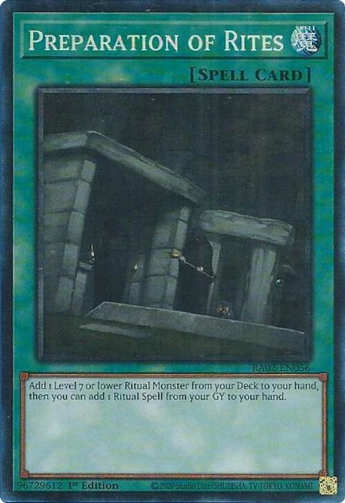 Preparation of Rites (PCR) (RA02-EN056) - Prismatic Collector's Rare