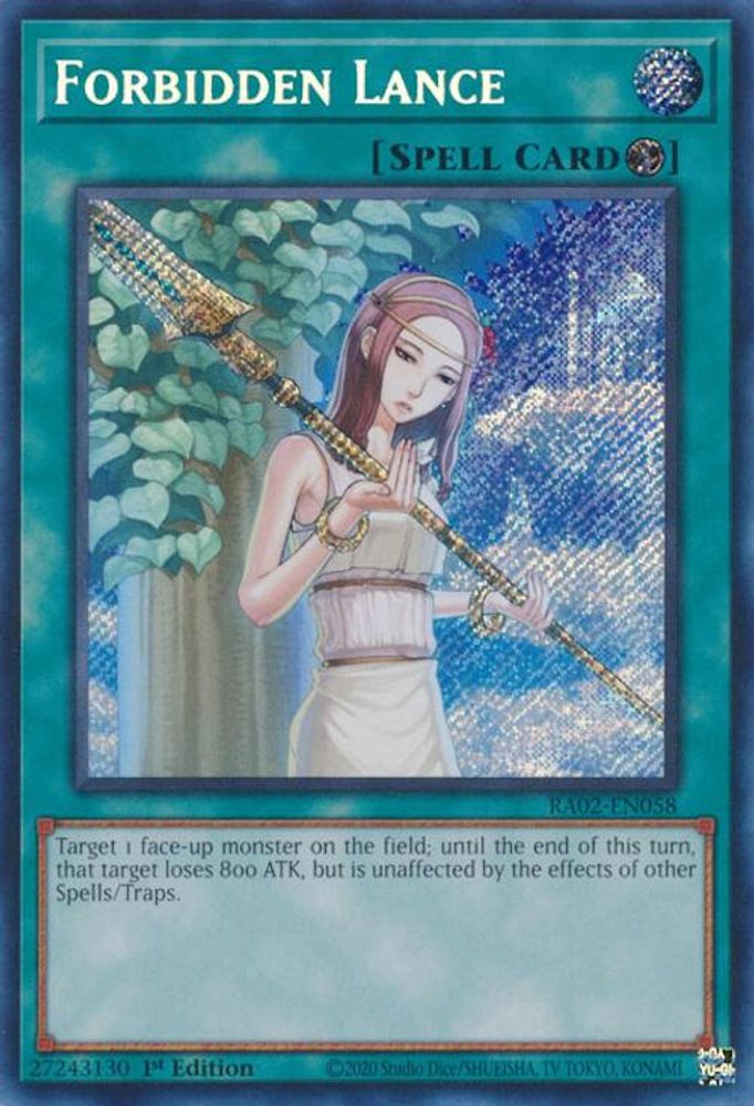 Forbidden Lance (Secret Rare) (RA02-EN058) - Secret Rare