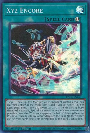 Xyz Encore [RA02-EN059] Super Rare 