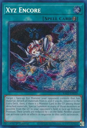 Xyz Encore (Secret Rare) [RA02-EN059] Secret Rare 
