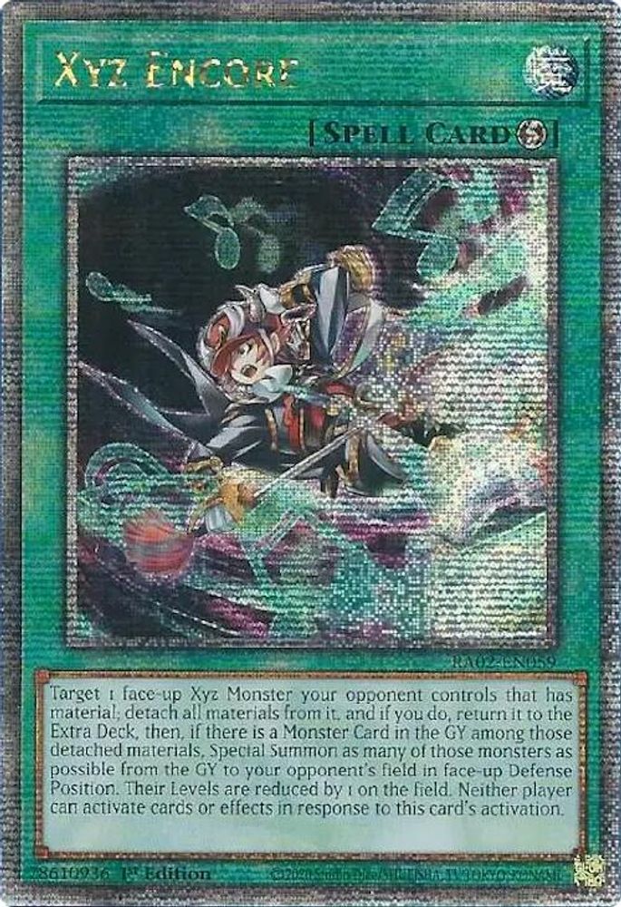Xyz Encore (Quart de siècle secret rare) [RA02-EN059] Quart de siècle secret rare 