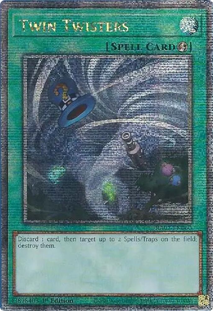 Twin Twisters (Quart de siècle secret rare) [RA02-EN060] Quart de siècle secret rare 