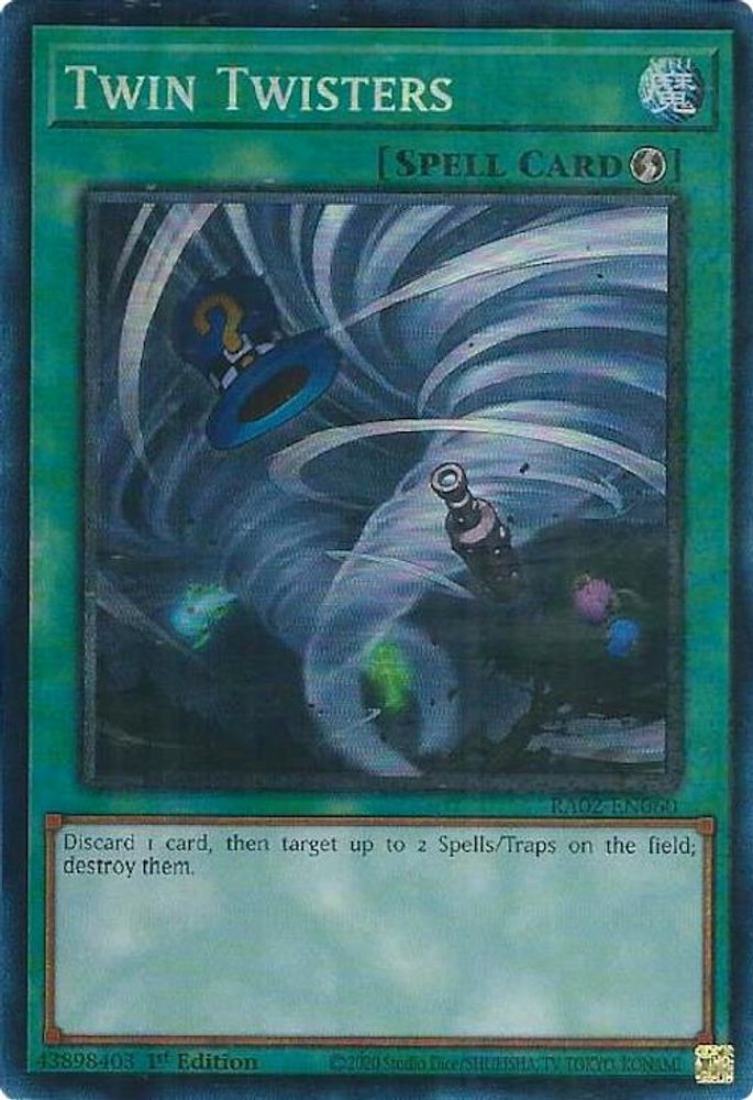 Twin Twisters (PCR) [RA02-EN060] Collectionneur prismatique rare 