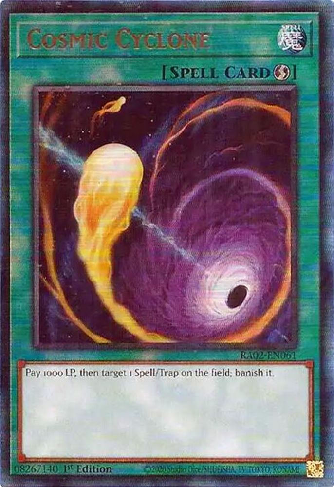 Cosmic Cyclone (PUR) (RA02-EN061) - Prismatic Ultimate Rare