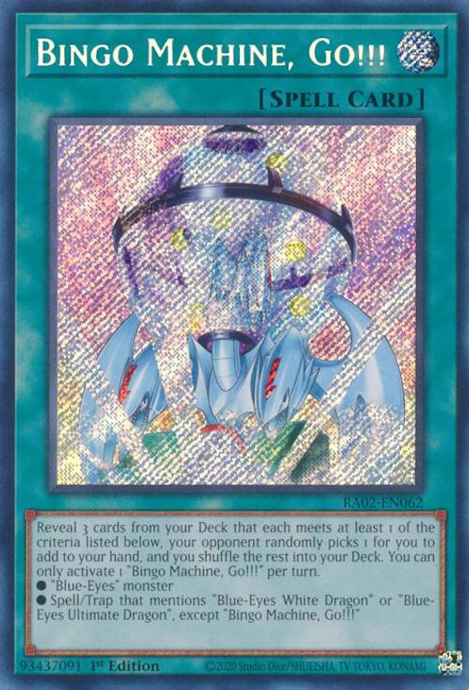 Bingo Machine, Go!!! (Secret Rare) (RA02-EN062) - Secret Rare