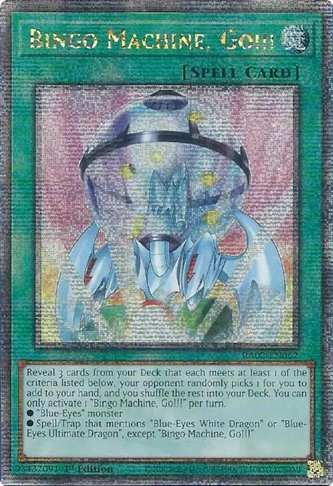 Bingo Machine, Go!!! (Quarter Century Secret Rare) (RA02-EN062) - Quarter Century Secret Rare