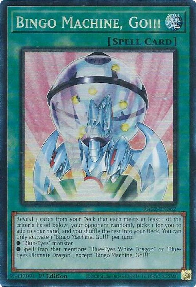 Bingo Machine, Go!!! (PCR) (RA02-EN062) - Prismatic Collector's Rare