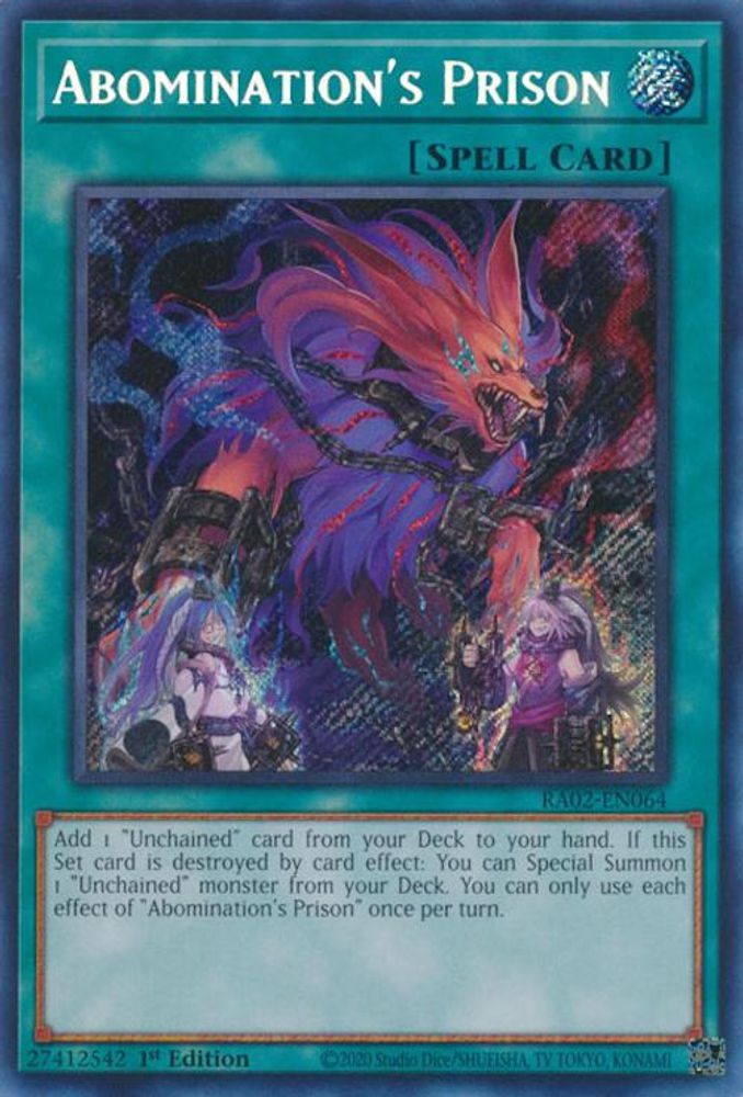Abomination's Prison (Secret Rare) (RA02-EN064) - Secret Rare