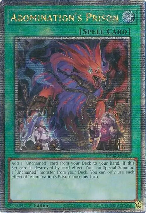 Abomination's Prison (Quarter Century Secret Rare) (RA02-EN064) - Quarter Century Secret Rare