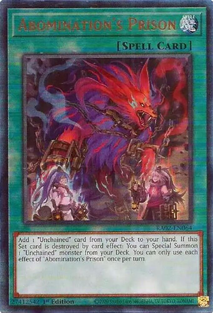 Abomination's Prison (PUR) (RA02-EN064) - Prismatic Ultimate Rare