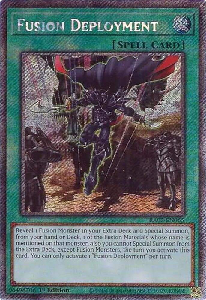 Fusion Deployment (Platinum Secret Rare) (RA02-EN065) - Platinum Secret Rare