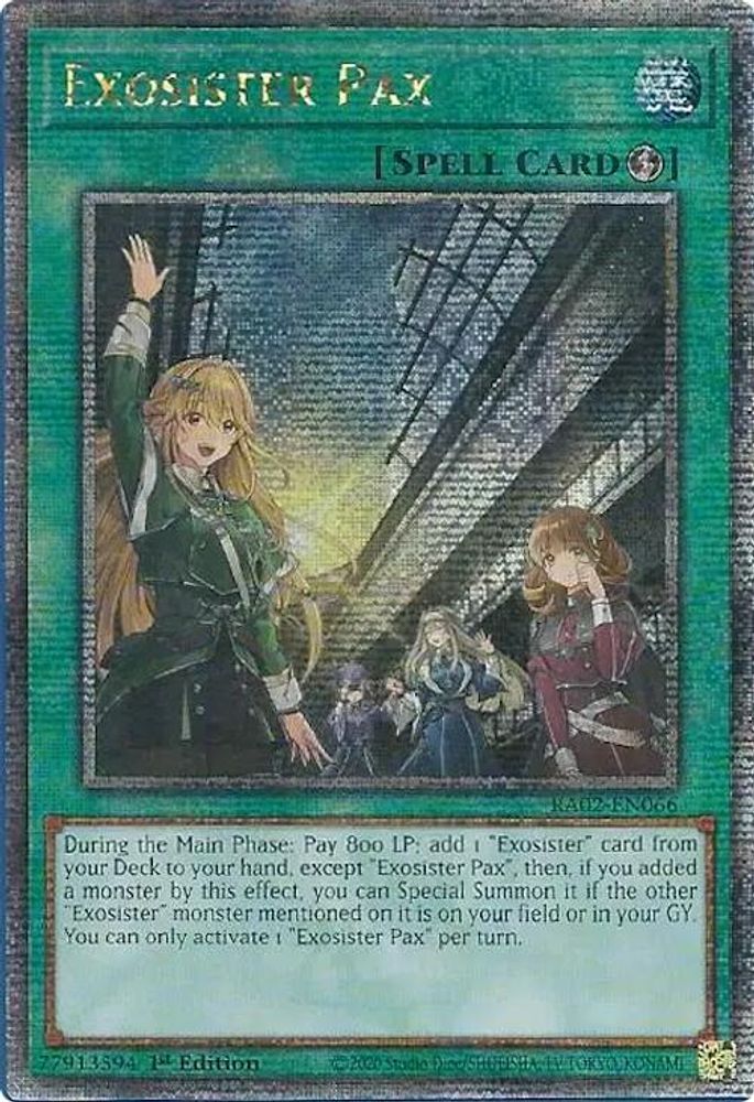 Exosister Pax (Quarter Century Secret Rare) (RA02-EN066) - Quarter Century Secret Rare