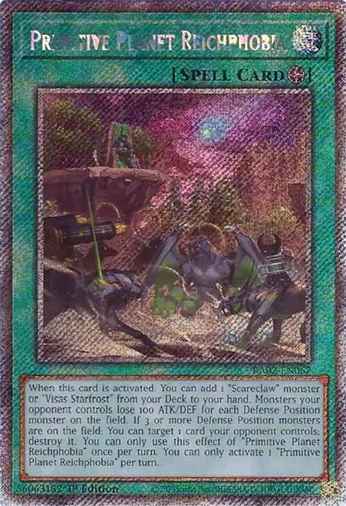 Primitive Planet Reichphobia (Platinum Secret Rare) (RA02-EN067) - Platinum Secret Rare