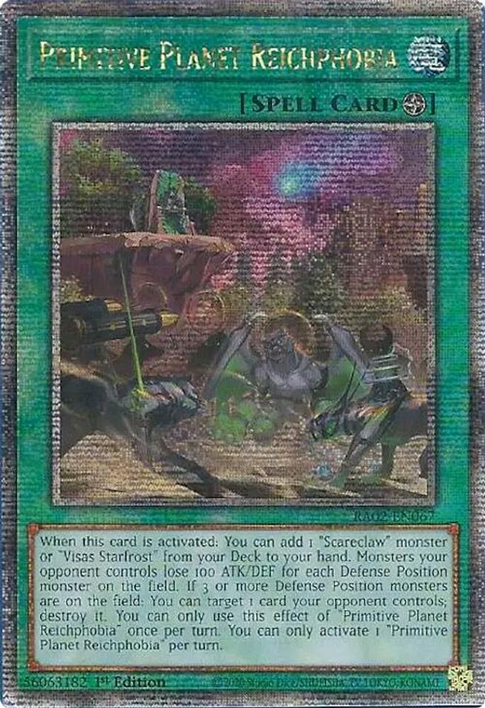 Primitive Planet Reichphobia (Quarter Century Secret Rare) (RA02-EN067) - Quarter Century Secret Rare