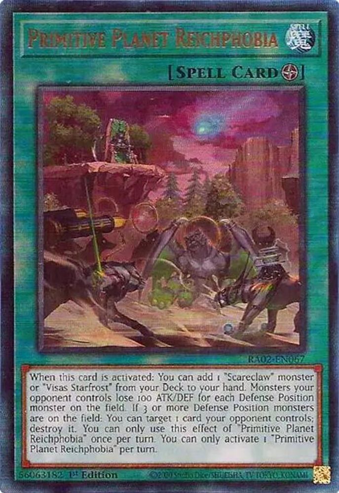 Primitive Planet Reichphobia (PUR) (RA02-EN067) - Prismatic Ultimate Rare