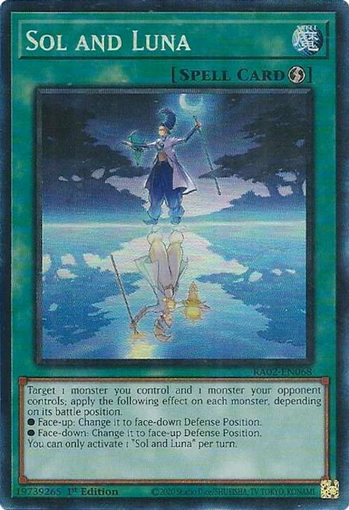 Sol and Luna (PCR) (RA02-EN068) - Prismatic Collector's Rare