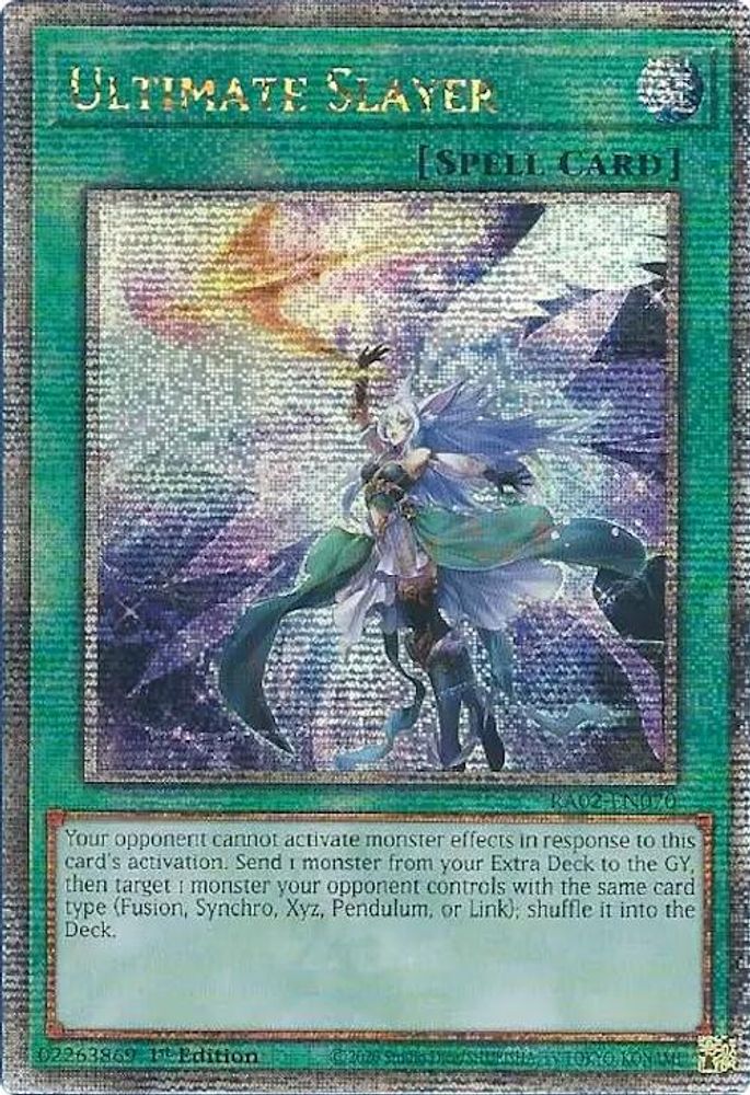 Ultimate Slayer (Quarter Century Secret Rare) (RA02-EN070) - Quarter Century Secret Rare