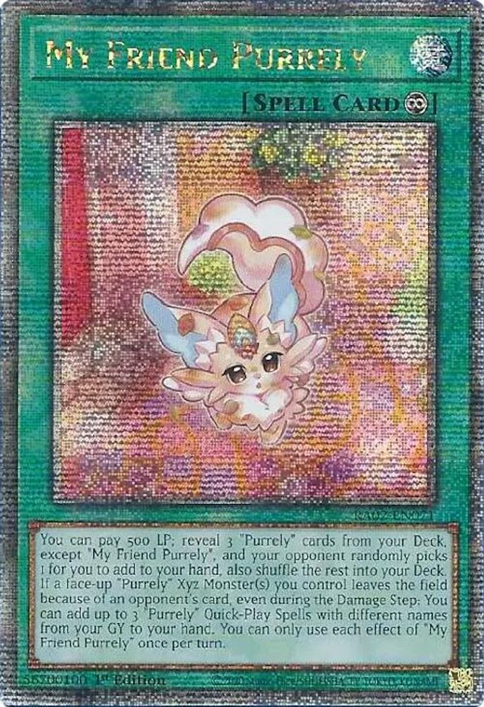 Mon ami Purrely (Quart de siècle secret rare) [RA02-EN071] Quart de siècle secret rare 