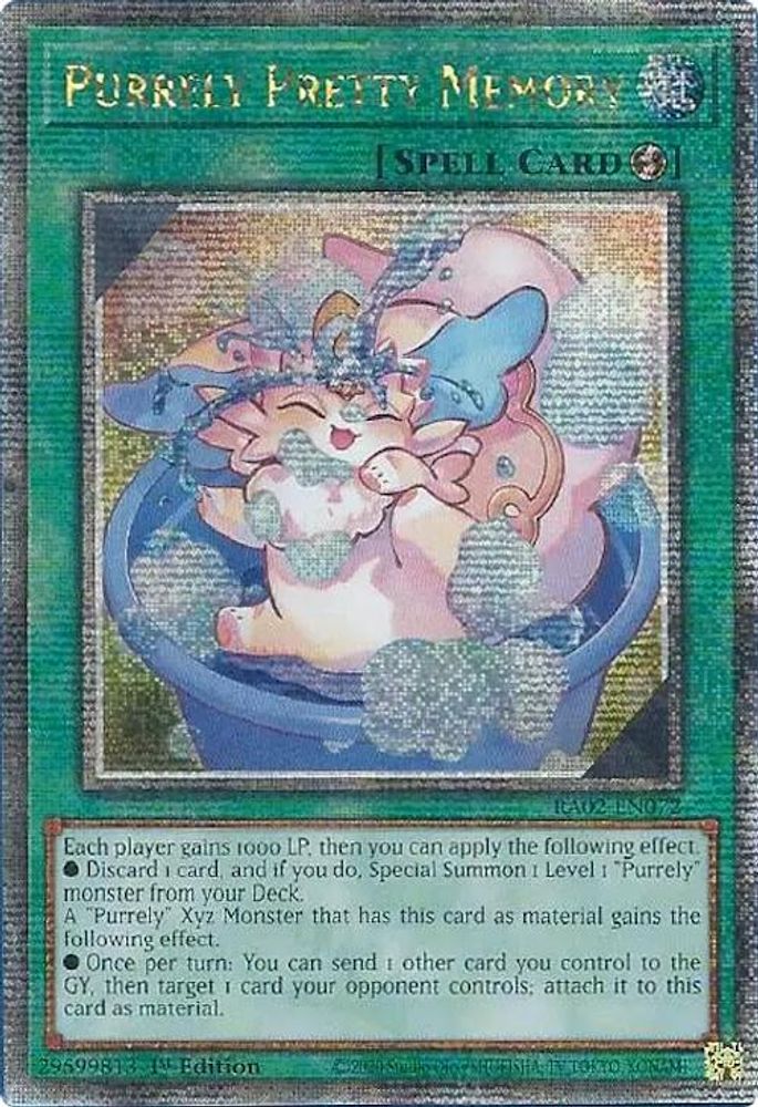 Purrely Pretty Memory (Quart de siècle secret rare) [RA02-EN072] Quart de siècle secret rare 