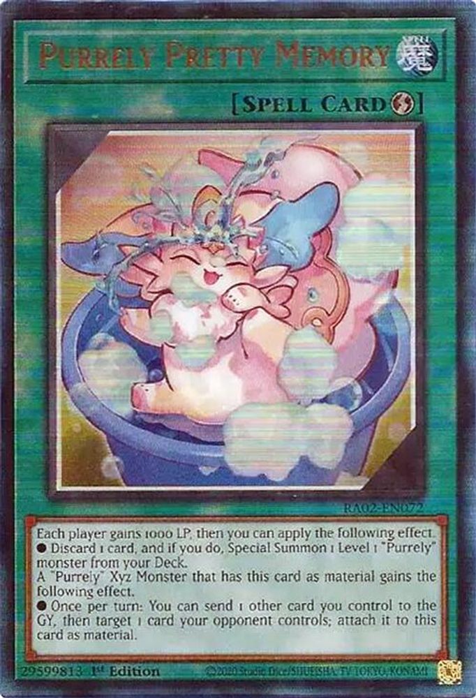Purrely Pretty Memory (PUR) (RA02-EN072) - Prismatic Ultimate Rare