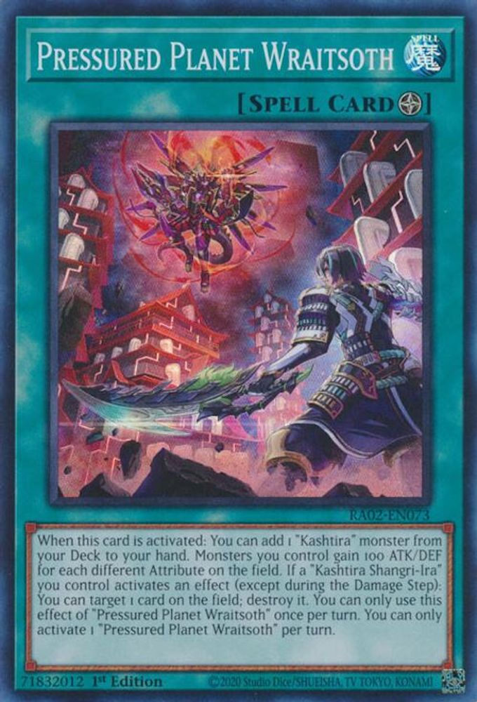 Pressured Planet Wraitsoth (RA02-EN073) - Super Rare