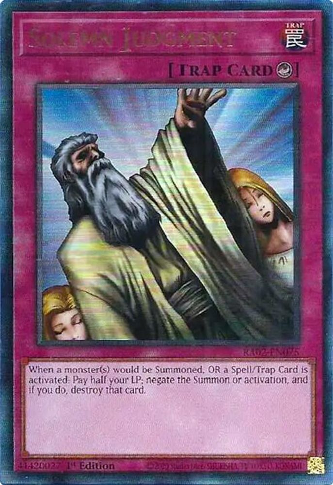 Solemn Judgment (PUR) (RA02-EN075) - Prismatic Ultimate Rare