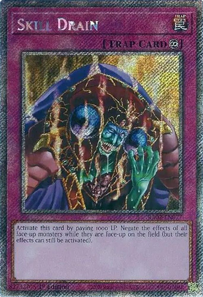 Skill Drain (Platinum Secret Rare) (RA02-EN077) - Platinum Secret Rare
