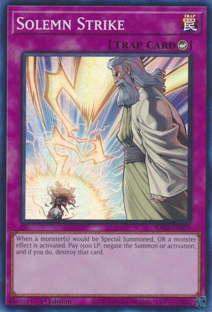 Solemn Strike (RA02-EN079) - Super Rare