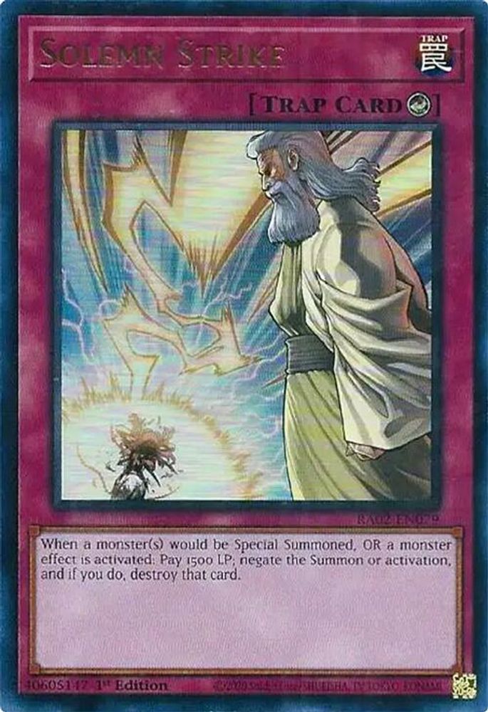 Solemn Strike (UR) (RA02-EN079) - Ultra Rare