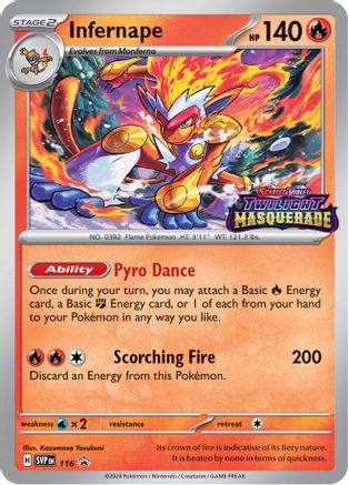 Infernape 116  - Holofoil - Promo