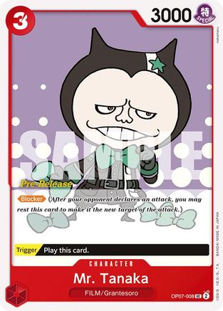 Mr. Tanaka (OP07-008) - Uncommon