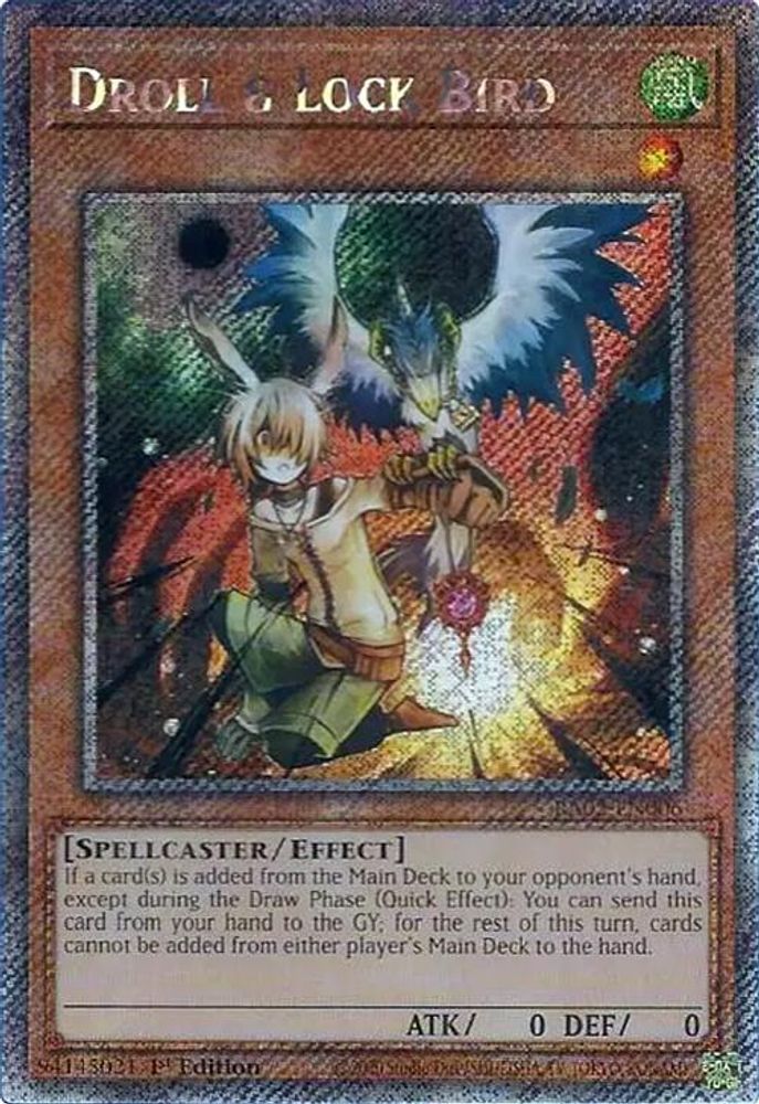Droll &amp; Lock Bird (Platine Secret Rare) [RA02-EN006] Platine Secret Rare 