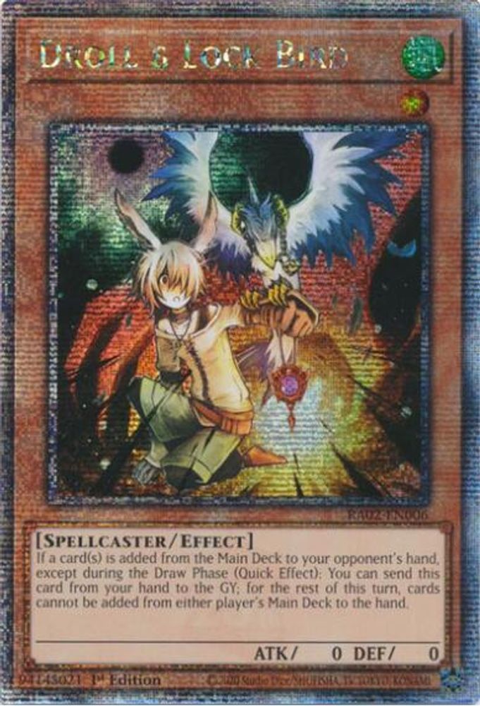Droll &amp; Lock Bird (Quart de siècle secret rare) [RA02-EN006] Quart de siècle secret rare 