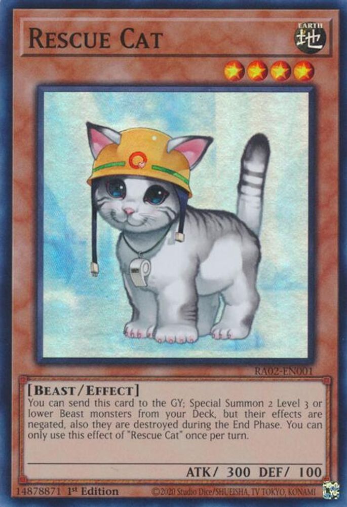 Rescue Cat (RA02-EN001) - Super Rare