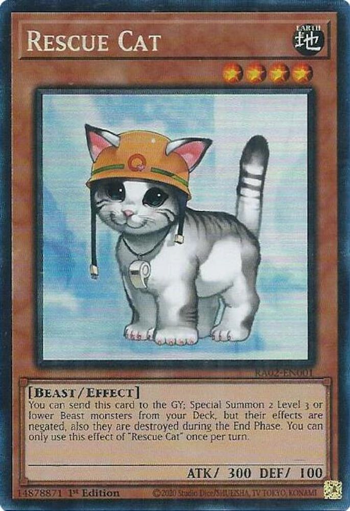 Rescue Cat (PCR) (RA02-EN001) - Prismatic Collector's Rare