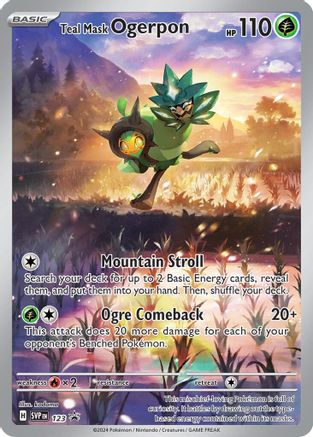 Teal Mask Ogerpon 123  - Holofoil - Promo