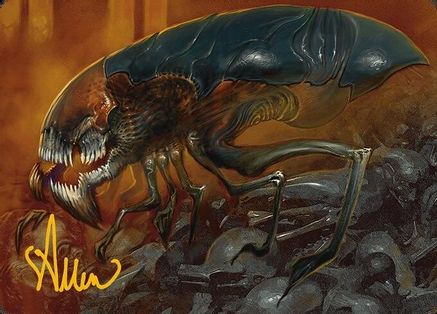 Cranial Ram Art Card (Gold-Stamped Signature) (ASMH3-013) - Art Series: Modern Horizons 3