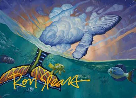 Dreamtide Whale Art Card (Gold-Stamped Signature) (ASMH3-002) - Art Series: Modern Horizons 3