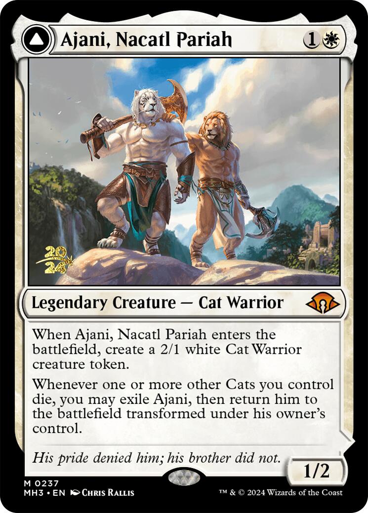 Ajani, Nacatl Pariah [Promotions avant-première de Modern Horizons 3] 