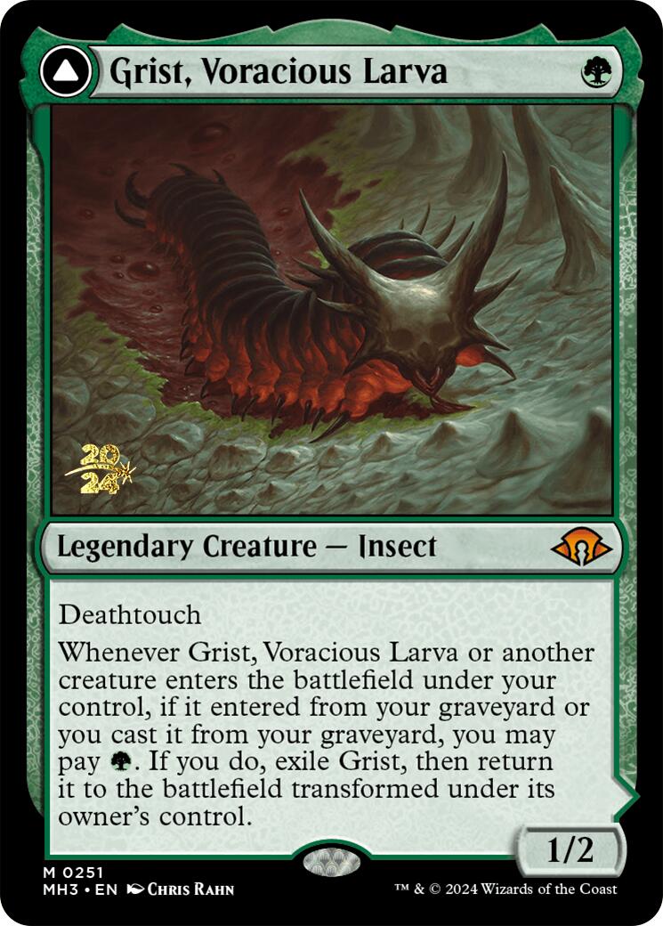 Grist, Voracious Larva (PRE-251) - Modern Horizons 3 Promos Foil
