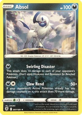 Absol (Cosmos Holo) 097/189  - Holofoil - Rare