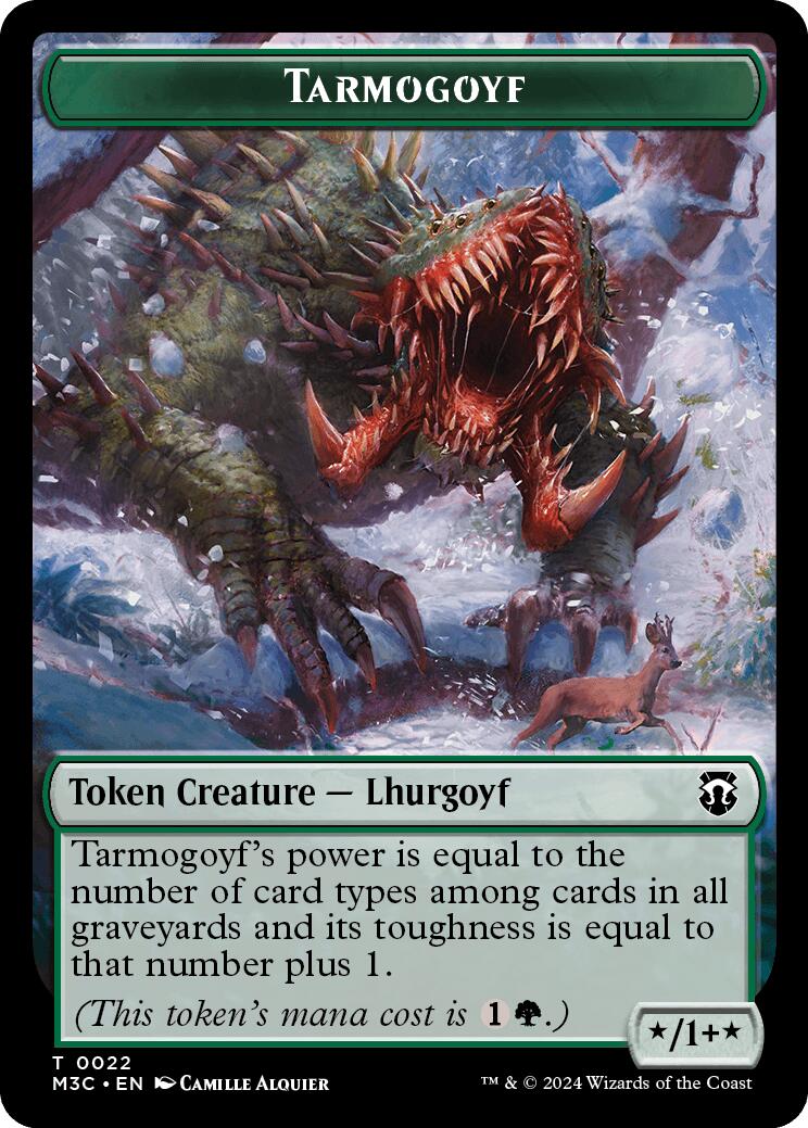 Tarmogoyf // Jeton double face Saproling [Jetons de commandant Modern Horizons 3] 
